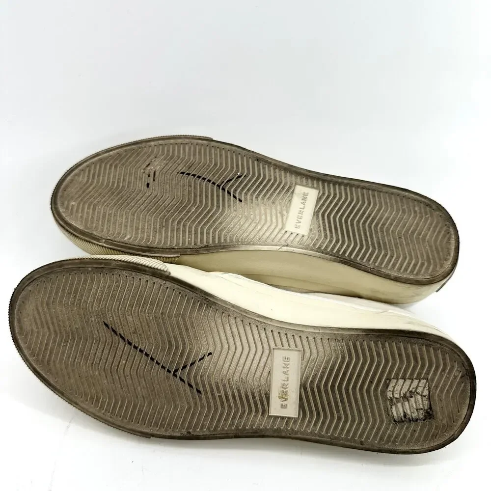 Everlane The Forever Slip On Sneakers Casual Round Toe Errands White M5 W6.5